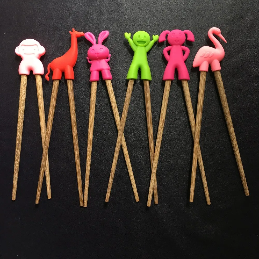 100 Food Grade Material Detachable Silicone Guide Training Chopstick