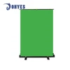 Collapsible chroma key panel for background removal with auto-locking chroma-green fabric 354C