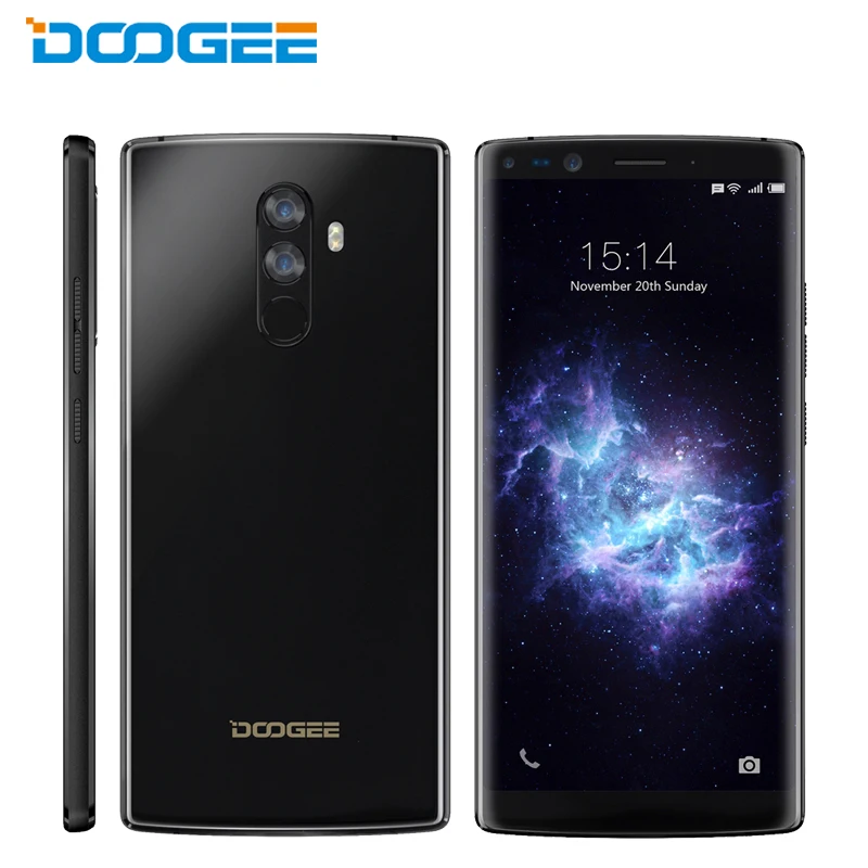 

DOOGEE Mix 2 Android 7.1 4060mAh 5.99inch FHD+ Helio P25 Octa Core 6GB RAM 64GB ROM Smartphones Quad Camera 16.0+13.0MP, N/a