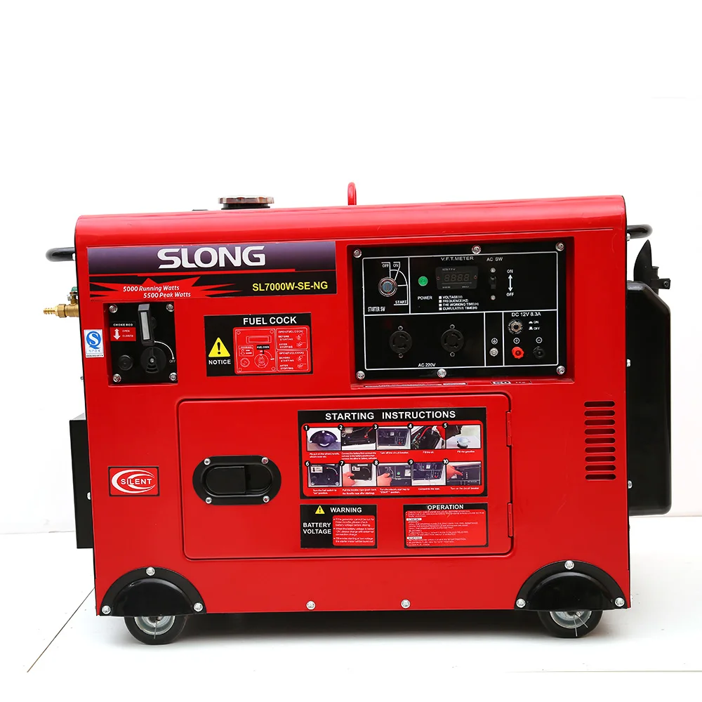 Slong 5kw Silence Gasoline Generator For Building Site Buy 5kw