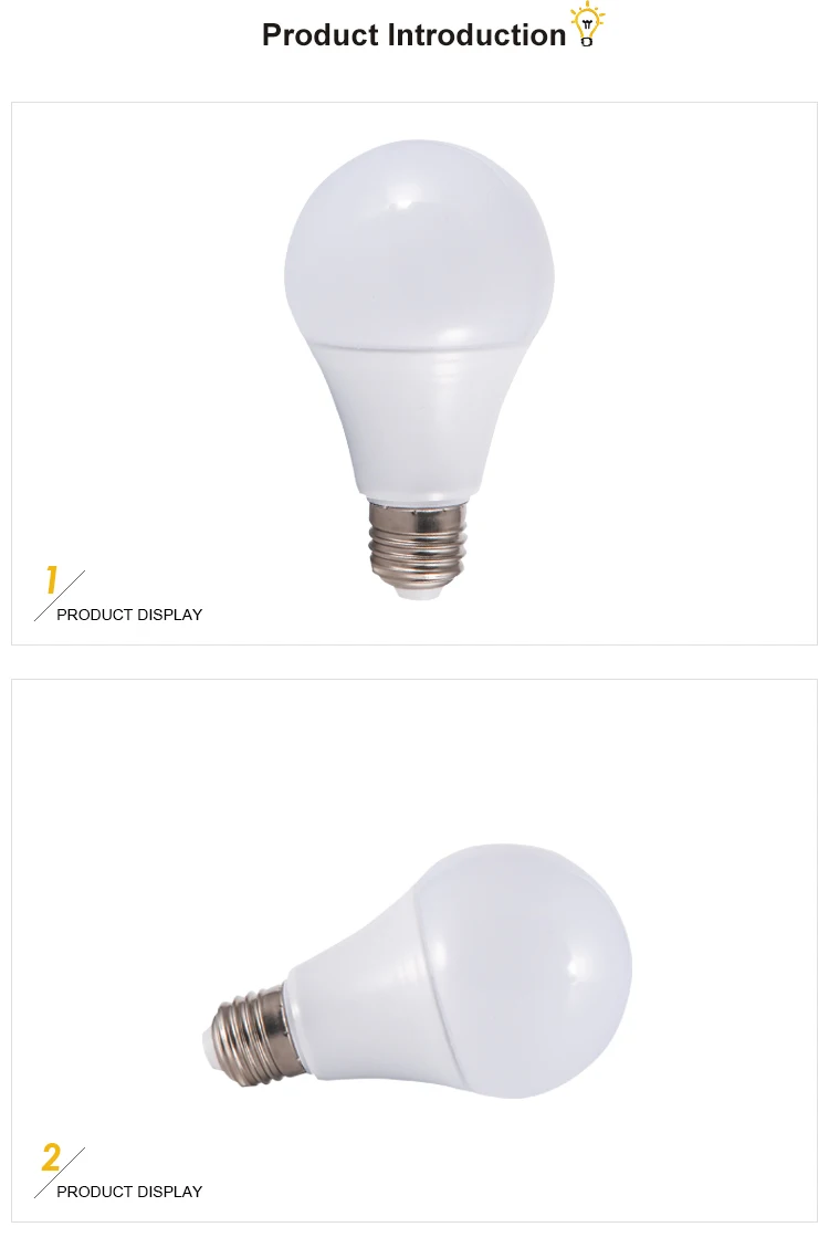 High quality 85-265V Led aluminum bulb light E27