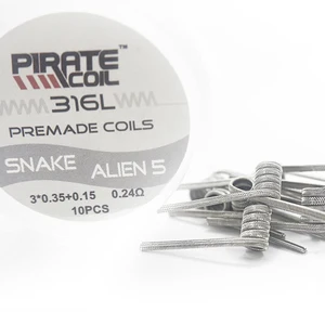 SS316L Snake Alien Prebuilt Vape Coil