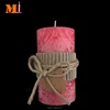 Sweet-smelling RUSTIC STYLE Red Color Vanilla Flavor Scented Block Candle Wholesale