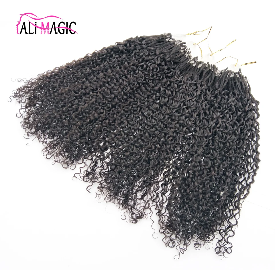 

Top Quality Kinky Curly Micro Loop Hair Extension Human Hair For Micro Braids Unprocessed Wholesale Virgin Brazilian Hair, N/a