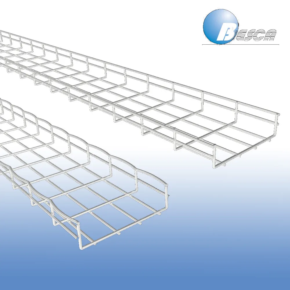 Stainless Steel Wire Mesh Cable Tray Straight Type Zinc Plated Steel