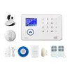 2019 Newest Bank alarm system WIFI/GSM/3G/IP CAMERA/PANIC BUTTON/MOTION SENSOR Alarm System with Outdoor Solar 110db siren