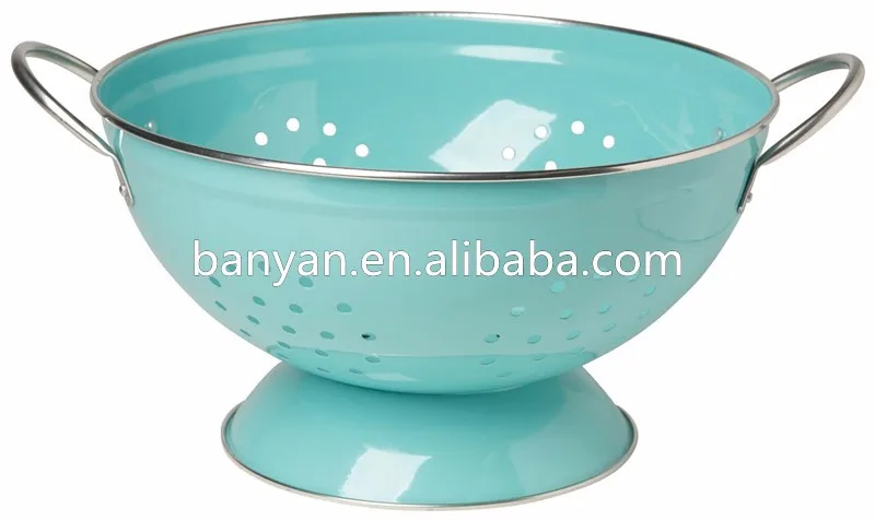 Factory Metal Fruit Basket Vegetable Fruit Colander Food Washing Basket Strainer 