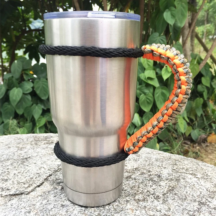 Ring Rope Paracord Carrier Hiking Bottle Cup Holder For Hanging Drink