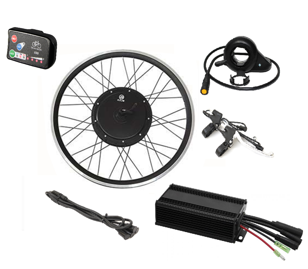 China Rear Wheel Electric Bike Hub Motor Kit All Waterproof Cable And