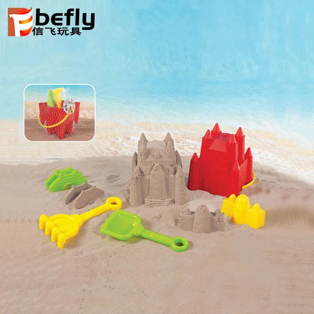 Red Plastic Sand Castle Buckets With Spade Buy Sand Castle Buckets