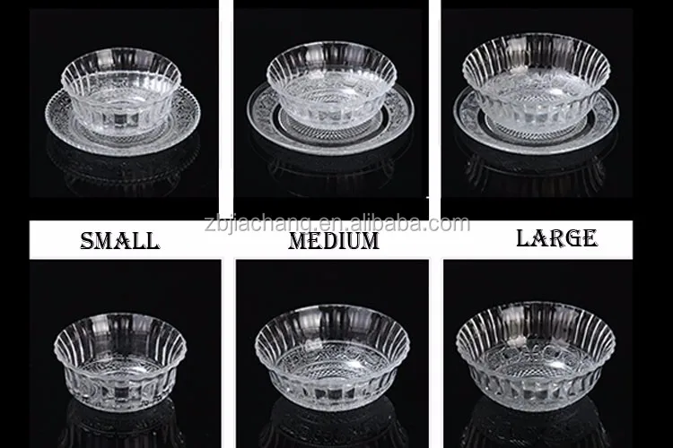 Round Cheap Glass Dinner Set Glass Bowl And Glass Plate For Feast