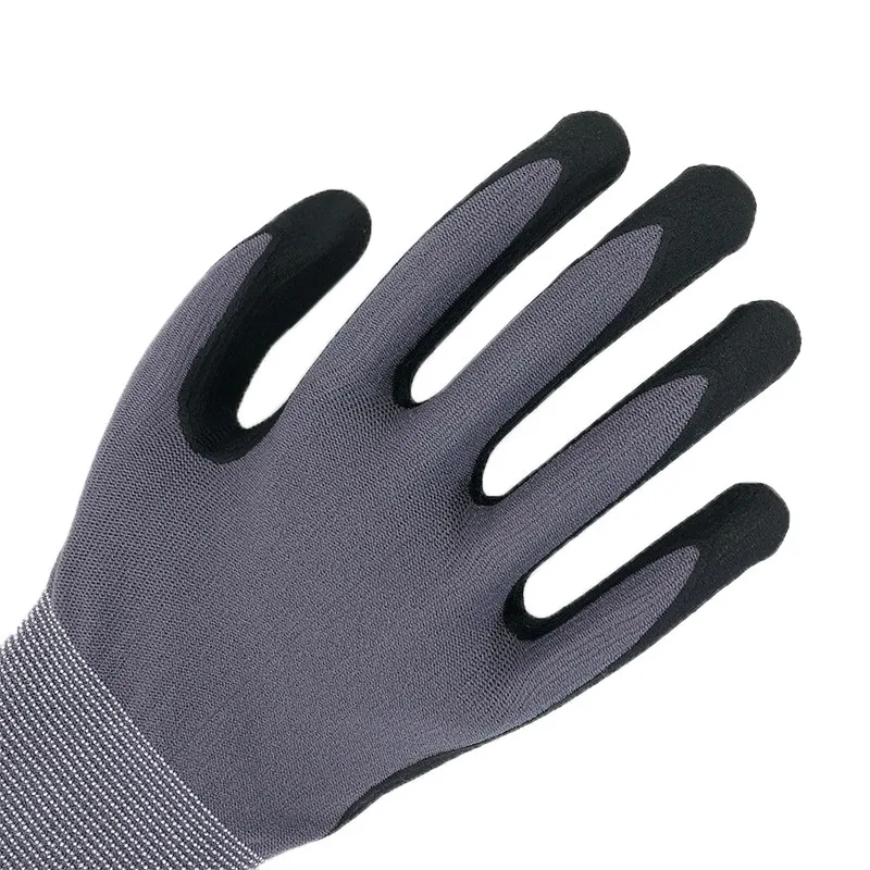 Nmshield Nylon Spandex Glove Mechanical Work Nitrile Foam Coated Glove