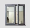 Aluminum wood grain finish teak wood window design window for mobile home