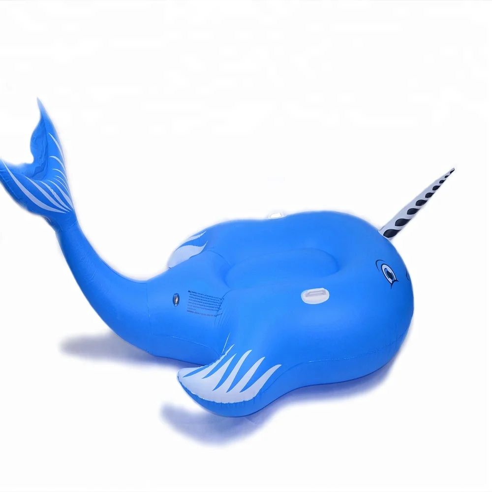 Top Quality Big Size Inflatable Float Blue Shark For Water Pool