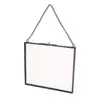 Indoor Metal Chain Hanging Photo Display Glass Picture Frame For Home Wall Decor