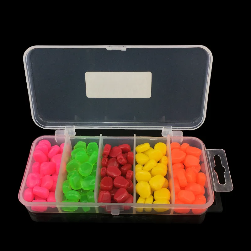 

125pcs Multi-color Carp Fishing Artificial Bait Sweet Corn Baits, Red/yellow/pink/green/orange