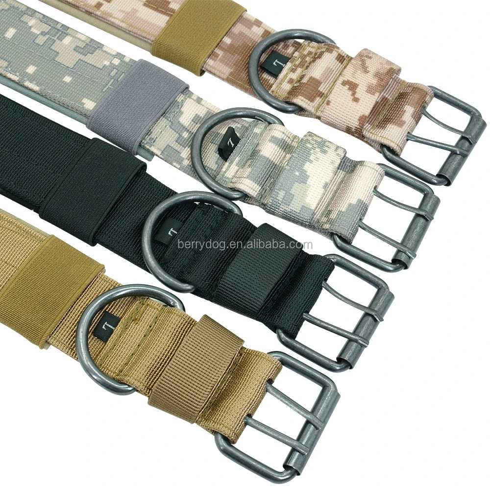 Berry New Design Soft Lining Hemp Tactical Dog Training Collar For Dog