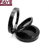 Best high quality black round foundation compact powder case makeup face pressed compact powder packaging with mirror