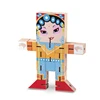 Beijing opera Beech wood puzzle man Peking Opera robot cube