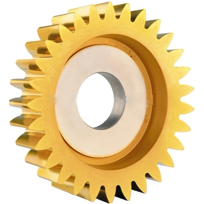 Hss Module Dp Df100mm Deep Counterbore Gear Shaper Cutter With Tin