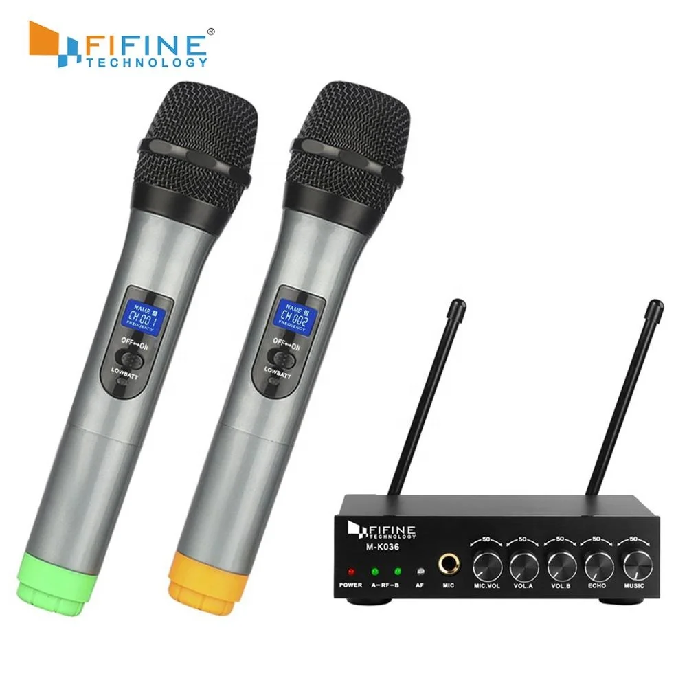 

Fifine Year Warranty Church Stage Karaoke Dynamic Wireless Handheld Conference Microphone