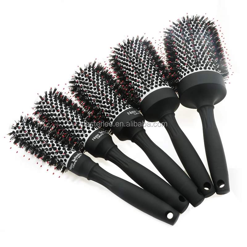 

Masterlee Brand 5 sizes Black Ceramic brush Detangling Hair Brush big styling brush, Customised