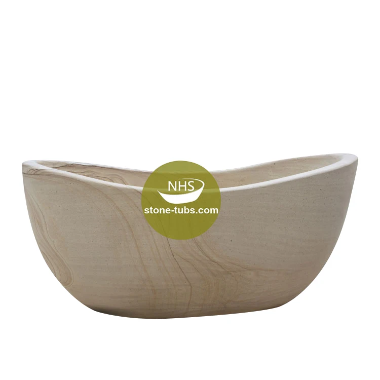 Cheap Bath Tub Natural Stone Round Bathtub Freestanding ...