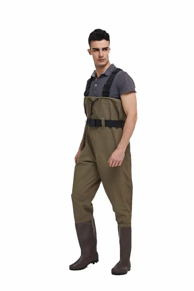 
wholesale manufacturers men women kids camo neoprene 70d nylon fly fishing waterproof pvc waist high chest hunting waders 