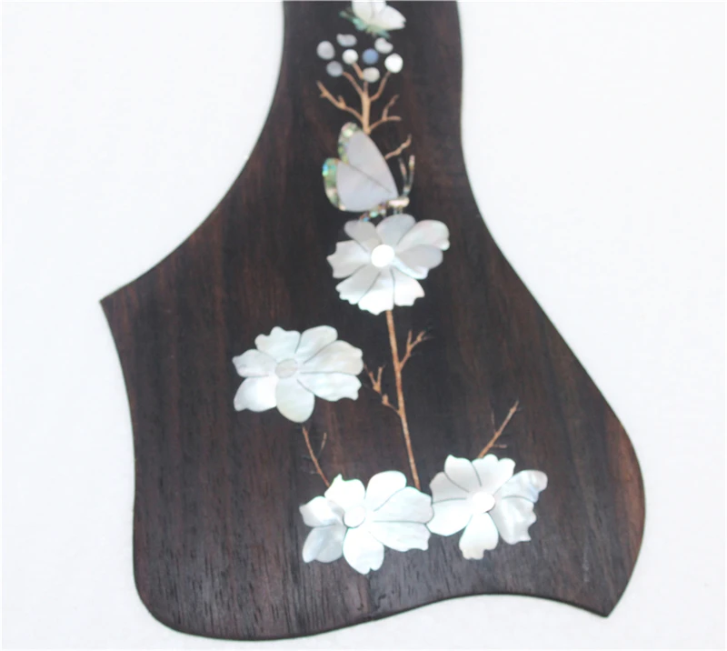 Soild Rosewood Guitar Pickguard With Abalone Shell Line Inlay