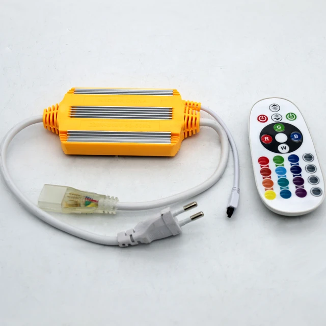 IP67 Waterproof 24Key Remote Control LED RGB Controller For LED Strip Lights AC110V 220V