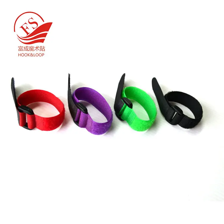 Custom Buckle Strap Baggage Tie Down Belt Lock Hook And Loop Cable Ties