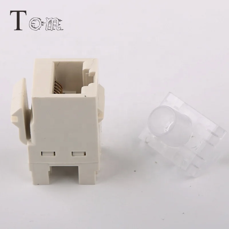 TOM MK-N-18 White Wall Module Cat6 RJ45 UTP Keystone Jack(4).jpg