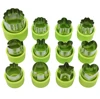 12PCS Kitchen Cookie Mini Vegetable Fruit Shaper Cutter Set