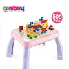 Desk 500PCS multifunctional mini building block study table