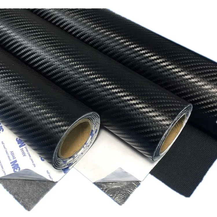 Wholesale Printed Self Adhesive Carbon Fiber Fabric Pu Leather For