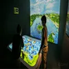 interactive projection games amusement park AR products interactive fantastic sand table interactive floor game
