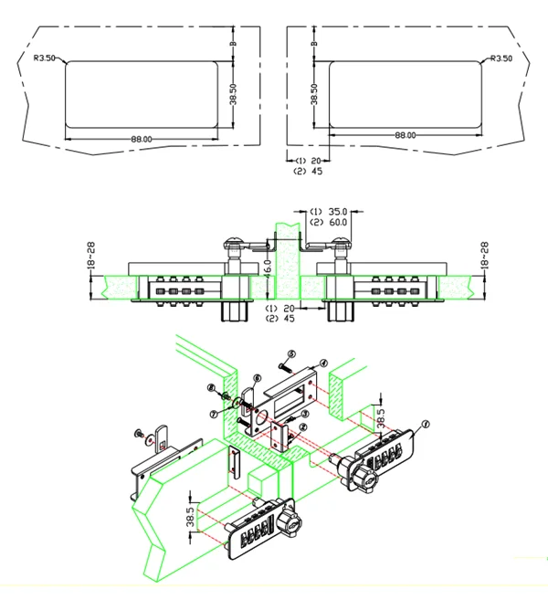 Cabinet Combination Lock