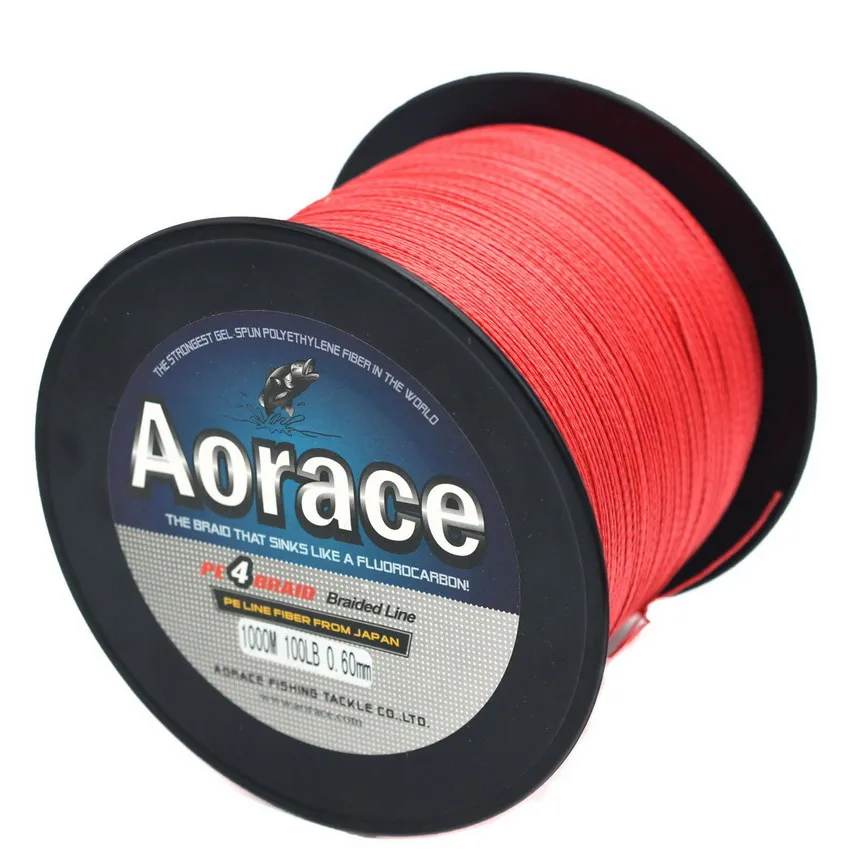 

Red 100M/90LB 4PE Fishing Line Strong Braided Lines Strands Wire