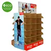 Recyclable Paper Quarter Pallet Display for T-shirt Marketing