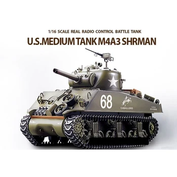 rc sherman tank 1 16