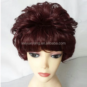 short hair wigs for older women