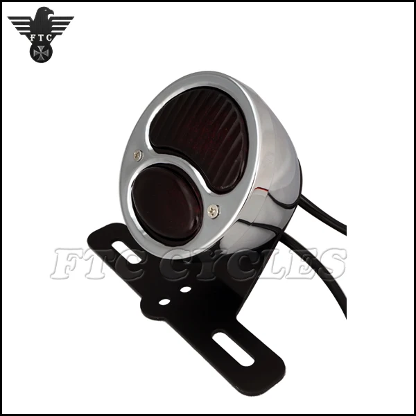 
Chrome Motorcycle Brake Light Custom Tail light for Yamaha Chopper 