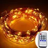 99ft Led String Lights,300 Led Starry Lights on 30M Copper Wire String Lights + 12V DC Power Adapter + Remote Control Warm White