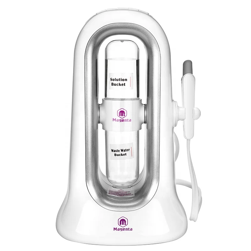 

Hot beauty personal care products 6 in 1 multi-function home use led aqua peel mini hydro facial machine, Pink,gray