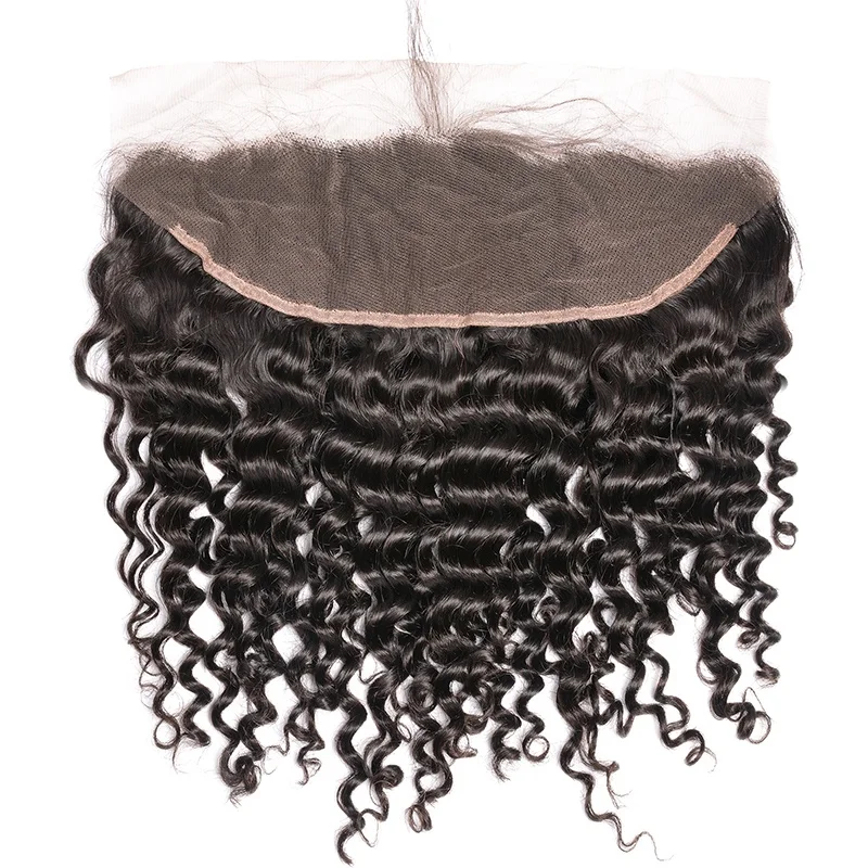

Brazilian curly transparent lace frontal deep curl frontal