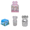 Newest custom print small carton square wedding candy gift PVC box packaging with handles