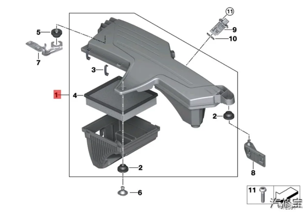 Air Filter Housing For Bmw F20 F30 F22 125i 220i 320i N20 13717597589