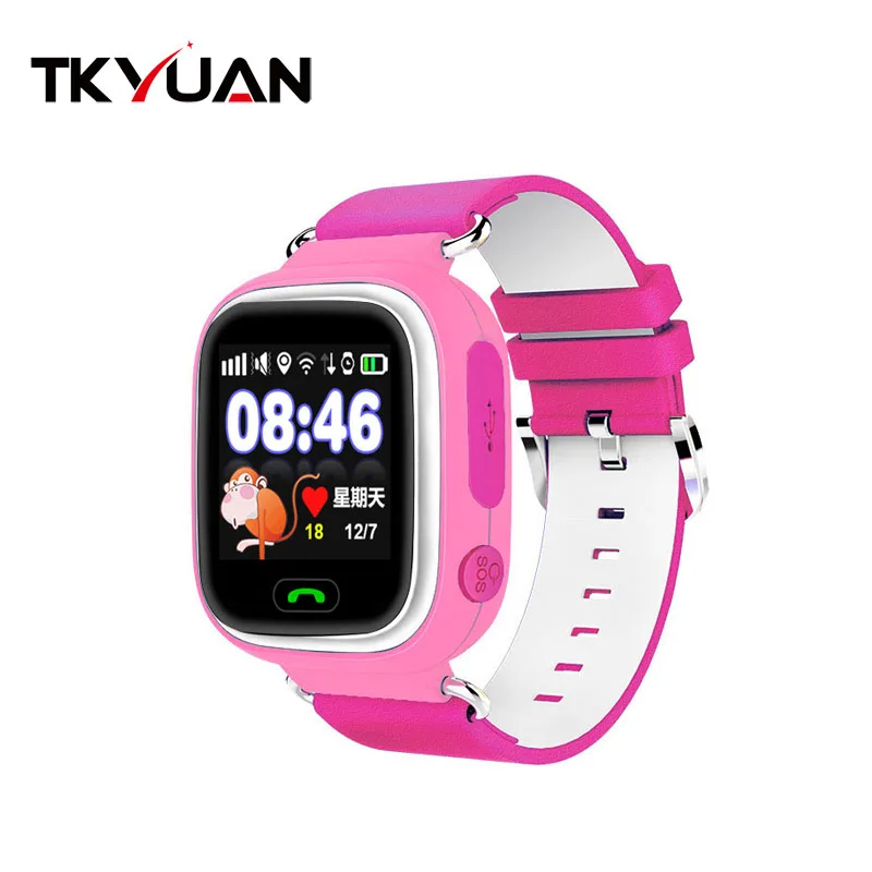 

Q90 GPS Tracker Smart Watch for kids SOS Call Anti Lost reminder fitness wearable devices baby gift for android phone, Blue;pink;yellow