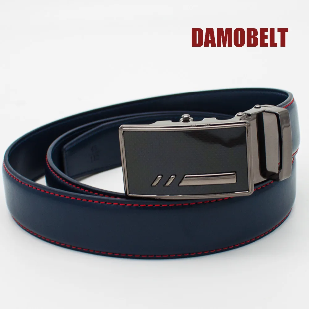 
Smart Automatic Buckle Leather Belt Man 1.3' Width Leather Belt Without Holes 