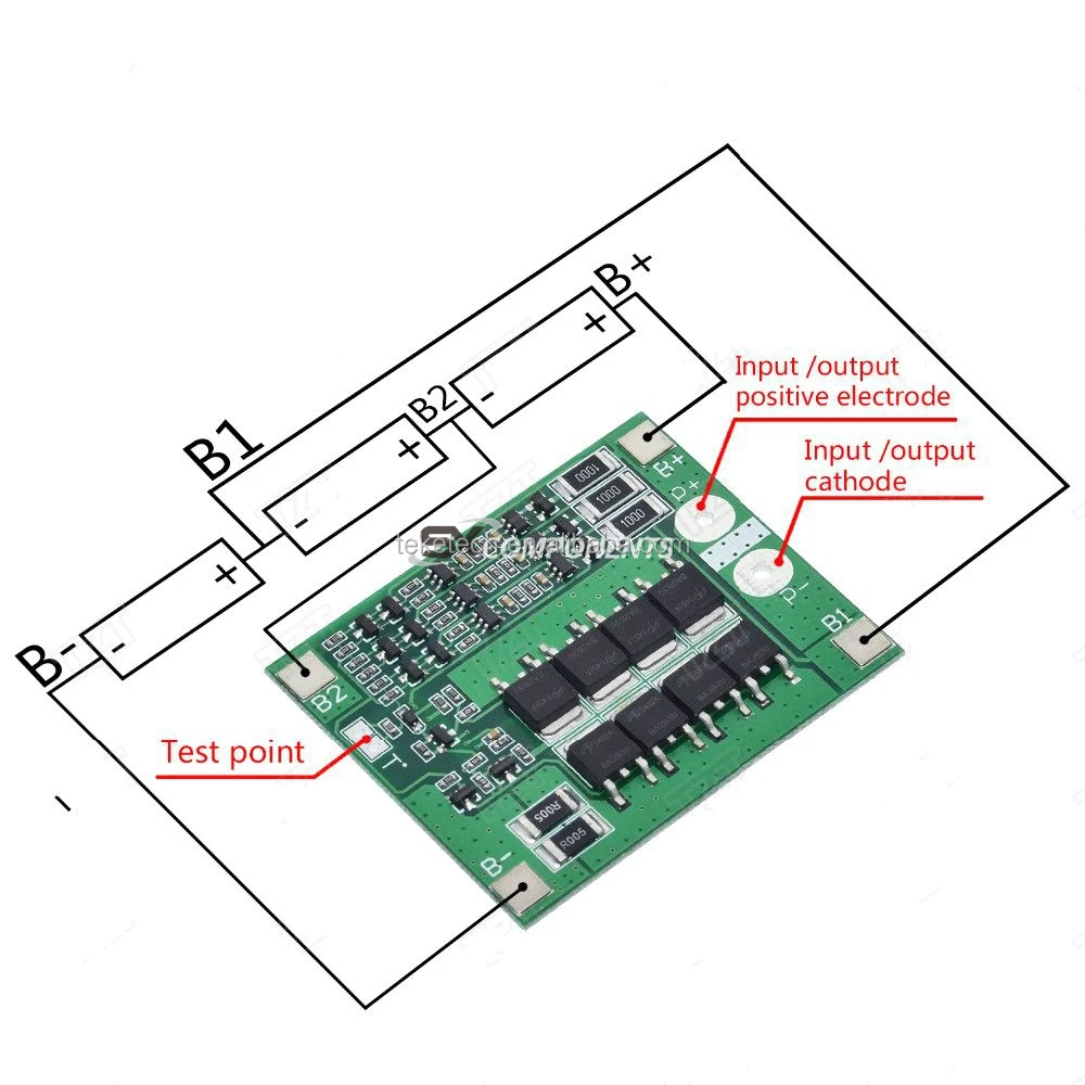 Схема распайки платы bms 3s